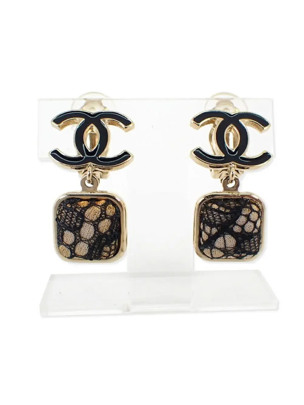 Chanel Cc Logo Clip-On Earrings Metal #228839C87B